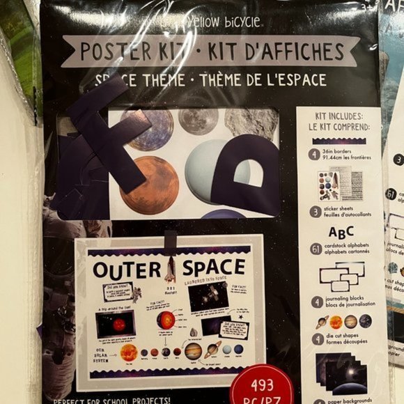 Classroom or Bedroom Decorations‎ / Poster Kits (Space, Nature, Sea)  (home o)
